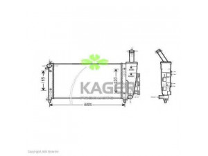 KAGER 31-0448 radiatorius, variklio aušinimas 
 Aušinimo sistema -> Radiatorius/alyvos aušintuvas -> Radiatorius/dalys
46827081
