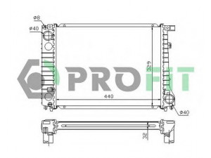 PROFIT PR 0054A1 radiatorius, variklio aušinimas 
 Aušinimo sistema -> Radiatorius/alyvos aušintuvas -> Radiatorius/dalys
1178099, 1178215, 17111178099, 17111178215