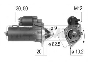 MESSMER 220052 starteris 
 Elektros įranga -> Starterio sistema -> Starteris
12 02 016, 12 02 045, 12 02 143