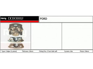 DELCO REMY DC80882 stabdžių apkaba 
 Dviratė transporto priemonės -> Stabdžių sistema -> Stabdžių apkaba / priedai
1 604 578, 6 159 331, 6 187 321