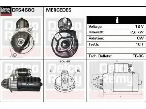 DELCO REMY DRS4680 starteris 
 Elektros įranga -> Starterio sistema -> Starteris