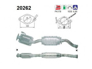 AS 20262 katalizatoriaus keitiklis 
 Išmetimo sistema -> Katalizatoriaus keitiklis
6198413