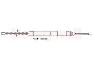 BENDIX 431127B trosas, stovėjimo stabdys 
 Stabdžių sistema -> Valdymo svirtys/trosai
7700759586, 7700760876, 7704001610