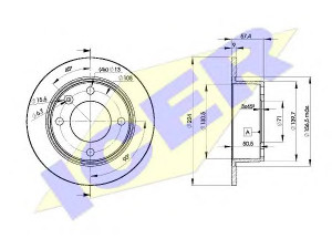 ICER 78BD7811-2 stabdžių diskas 
 Dviratė transporto priemonės -> Stabdžių sistema -> Stabdžių diskai / priedai
08 572 910, 95 667 811