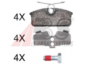 A.B.S. 37947 stabdžių trinkelių rinkinys, diskinis stabdys 
 Techninės priežiūros dalys -> Papildomas remontas
440608195R