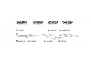 VENEPORTE 800130 išmetimo sistema 
 Išmetimo sistema -> Išmetimo sistema, visa