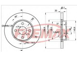 FREMAX BD-2040 stabdžių diskas 
 Stabdžių sistema -> Diskinis stabdys -> Stabdžių diskas
43512-52040, 43512-52090