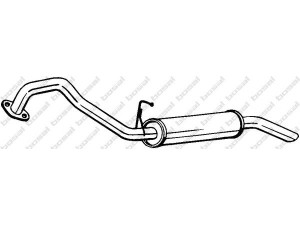 BOSAL 278-295 galinis duslintuvas 
 Išmetimo sistema -> Duslintuvas
287503E240, 287503E250