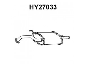 VENEPORTE HY27033 galinis duslintuvas 
 Išmetimo sistema -> Duslintuvas
2870029050, 2870029051, 2870029052
