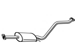 WALKER 23045 vidurinis duslintuvas 
 Išmetimo sistema -> Duslintuvas
287001C550, 287001C750