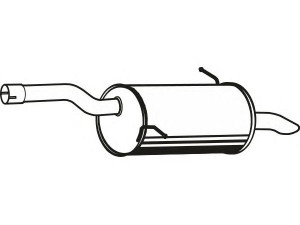 FENNO P1734 galinis duslintuvas 
 Išmetimo sistema -> Duslintuvas
1730-KT
