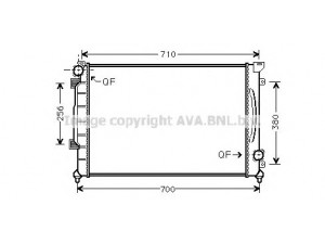 AVA QUALITY COOLING AI2139 radiatorius, variklio aušinimas 
 Aušinimo sistema -> Radiatorius/alyvos aušintuvas -> Radiatorius/dalys
4B0121251, 4B0121251AE