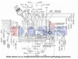 AKS DASIS 852439N magnetinė sankaba, oro kondicionieriaus kompresorius