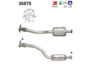 AS 30575 katalizatoriaus keitiklis 
 Išmetimo sistema -> Katalizatoriaus keitiklis
6025314393, 6025372675