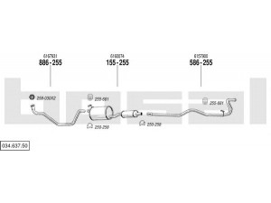 BOSAL 034.637.50 išmetimo sistema 
 Išmetimo sistema -> Išmetimo sistema, visa