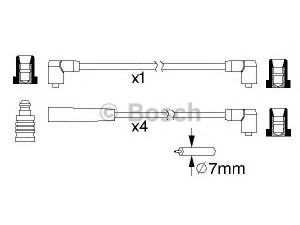 BOSCH 0 986 357 216 uždegimo laido komplektas 
 Kibirkšties / kaitinamasis uždegimas -> Uždegimo laidai/jungtys
50 00 612 682, 77 00 733 764