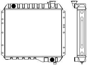 SAKURA  Automotive 1461-0412 radiatorius, variklio aušinimas
