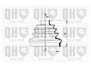 QUINTON HAZELL QJB117 gofruotoji membrana, kardaninis velenas 
 Ratų pavara -> Gofruotoji membrana
16410 17047 0106, 60 507 869, 60 562 336
