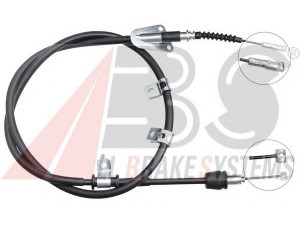 A.B.S. K17310 trosas, stovėjimo stabdys 
 Stabdžių sistema -> Valdymo svirtys/trosai
597702S200, 597703W200