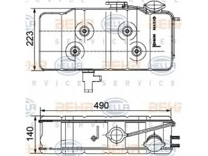 HELLA 8MA 376 705-211 išsiplėtimo bakelis, aušinimo skystis 
 Aušinimo sistema -> Radiatorius/alyvos aušintuvas -> Išsiplėtimo bakelis, variklio aušinimo skystis
4204 1318, 4210 7120