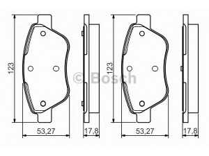 BOSCH 0 986 495 102 stabdžių trinkelių rinkinys, diskinis stabdys 
 Techninės priežiūros dalys -> Papildomas remontas
77363035, 98845078, 9949556, 77362179