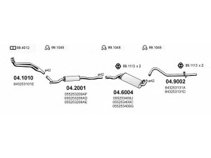 ASSO ART0202 išmetimo sistema 
 Išmetimo sistema -> Išmetimo sistema, visa