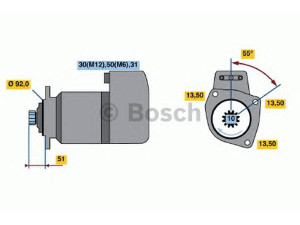 BOSCH 0 001 417 076 starteris 
 Elektros įranga -> Starterio sistema -> Starteris
1516662R