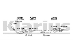 KLARIUS 930864U išmetimo sistema 
 Išmetimo sistema -> Išmetimo sistema, visa