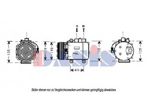 AKS DASIS 851110N kompresorius, oro kondicionierius 
 Oro kondicionavimas -> Kompresorius/dalys
XS7H19D629BE