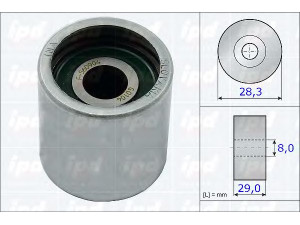 IPD 15-3467 kreipiantysis skriemulys, paskirstymo diržas 
 Diržinė pavara -> Paskirstymo diržas/komplektas -> Laisvasis/kreipiamasis skriemulys