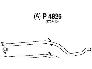 FENNO P4826 išleidimo kolektorius 
 Išmetimo sistema -> Išmetimo vamzdžiai
BM50033, repair pipe