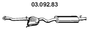 EBERSPÄCHER 03.092.83 galinis duslintuvas 
 Išmetimo sistema -> Duslintuvas
7 737 478