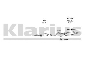 KLARIUS 390391E išmetimo sistema 
 Išmetimo sistema -> Išmetimo sistema, visa