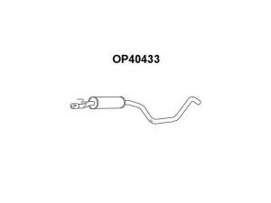 VENEPORTE OP40433 vidurinis duslintuvas 
 Išmetimo sistema -> Duslintuvas
5852817, 5852963, 852009, 5852817