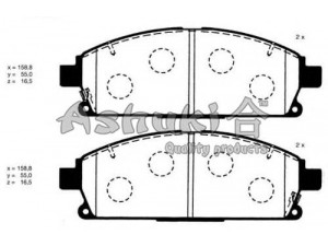 ASHUKI N009-95 stabdžių trinkelių rinkinys, diskinis stabdys 
 Techninės priežiūros dalys -> Papildomas remontas
0 986 424 715/BOSCH, 0 986 AB2 250/BOSCH