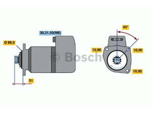 BOSCH 0 001 416 053 starteris 
 Elektros įranga -> Starterio sistema -> Starteris
298386