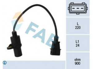 FAE 79049 RPM jutiklis, variklio valdymas 
 Elektros įranga -> Jutikliai
39180-22040, 39180-22050, 39180-22060