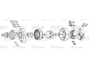 VALEO A13V2 kintamosios srovės generatorius