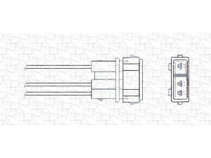 MAGNETI MARELLI 460000237010 lambda jutiklis 
 Variklis -> Variklio elektra
030 906 265 G, 030 906 265 G, 030 906 265 G