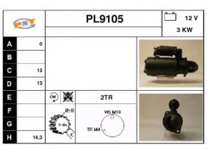 SNRA PL9105 starteris
116760503000, 30800090004, F231903060010