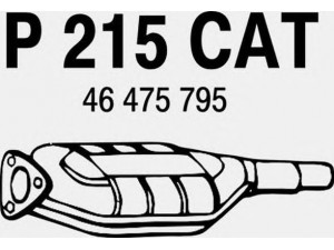 FENNO P215CAT katalizatoriaus keitiklis 
 Išmetimo sistema -> Katalizatoriaus keitiklis
BM90257H, 46448550, 46466180, 46473014