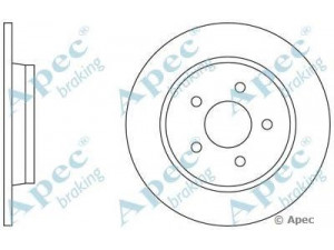 APEC braking DSK2253 stabdžių diskas