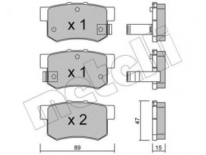 METELLI 22-0173-0 stabdžių trinkelių rinkinys, diskinis stabdys 
 Techninės priežiūros dalys -> Papildomas remontas
71750931, 71768576, 06430-S0K-J01