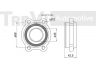 TREVI AUTOMOTIVE WB1889 rato guolio komplektas 
 Ašies montavimas/vairavimo mechanizmas/ratai -> Rato stebulė/montavimas -> Rato guolis
4E0498625A, 4E0498625B, 4F0498625A