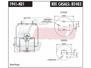 CASALS B2483 dėklas, pneumatinė pakaba
0542940281