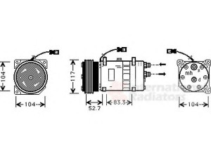 VAN WEZEL 0900K222 kompresorius, oro kondicionierius 
 Oro kondicionavimas -> Kompresorius/dalys
006453G5, 6453NR, 6453G5