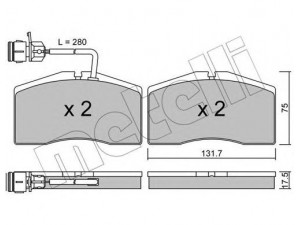 METELLI 22-0890-1 stabdžių trinkelių rinkinys, diskinis stabdys 
 Techninės priežiūros dalys -> Papildomas remontas
4D0 698 151L, 4D0 698 151Q