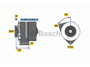 BOSCH 0 120 489 370 kintamosios srovės generatorius 
 Elektros įranga -> Kint. sr. generatorius/dalys -> Kintamosios srovės generatorius
068 903 029 S, 1516584R, 068903029S