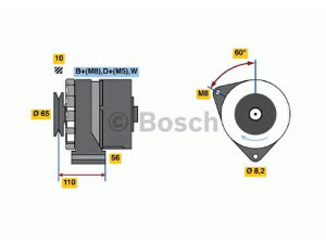 BOSCH 0 986 034 500 kintamosios srovės generatorius 
 Elektros įranga -> Kint. sr. generatorius/dalys -> Kintamosios srovės generatorius
068 903 029 S, 069 903 023 F, 068903029S