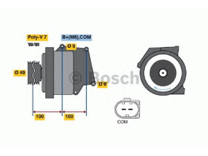 BOSCH 0 122 0AA 2C0 kintamosios srovės generatorius 
 Elektros įranga -> Kint. sr. generatorius/dalys -> Kintamosios srovės generatorius
275 150 01 50, A 275 150 01 50